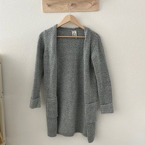 Eleven Star Grey Long Cardigan